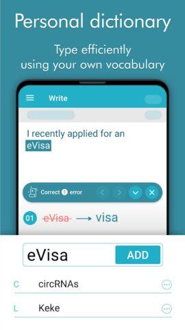Ginger Writer, Grammar Speller для Android — скриншот 5