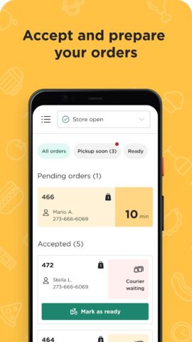 Glovo Partners: Orders для Android — скриншот 4