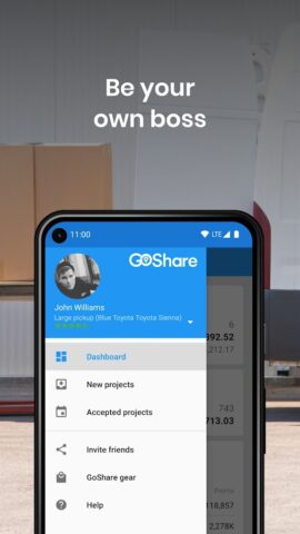 GoShare Driver — Delivery Pros для Android — скриншот 2