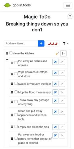 Goblin Tools для Android — скриншот 2