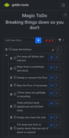 Goblin Tools для Android — скриншот 3