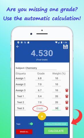 Grades Calculator 2020 Finals для Android — скриншот 4