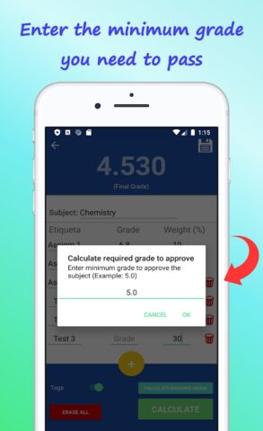 Grades Calculator 2020 Finals для Android — скриншот 5