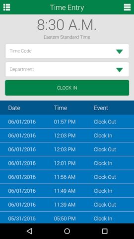 GreenEmployee для Android — скриншот 2