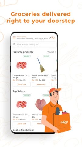 GrocerApp — Grocery Delivery для Android — скриншот 1