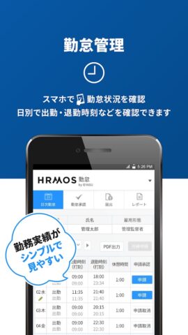 【HRMOS勤怠】勤怠アプリ для Android — скриншот 2