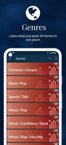 Haitian Radio Stations Live для Android — скриншот 3