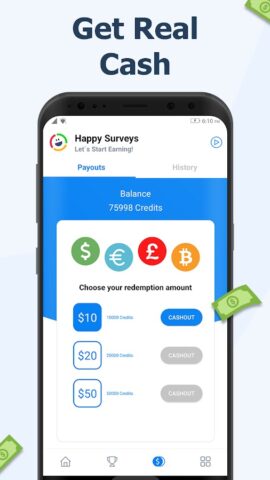 Happy Surveys — Easy Cash App для Android — скриншот 3