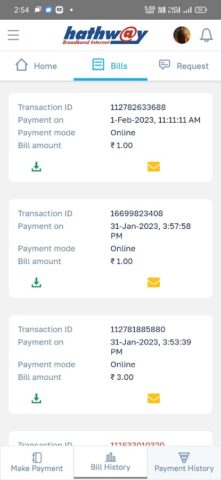 Hathway Broadband для Android — скриншот 2