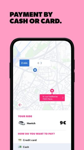 Heetch — Ride-hailing app для Android — скриншот 3