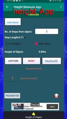Height Measure App для Android — скриншот 3