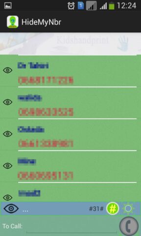 Hide My phone number для Android — скриншот 4