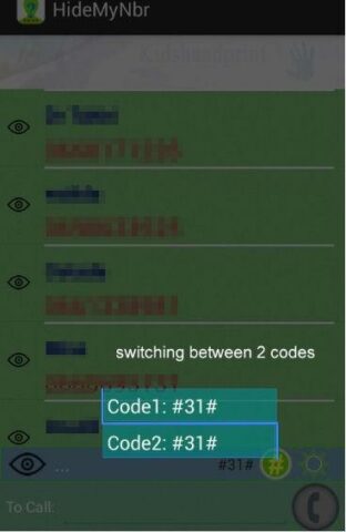 Hide My phone number для Android — скриншот 5