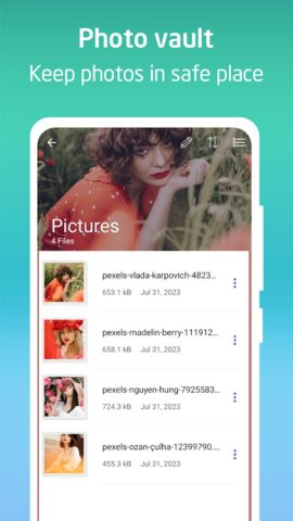 скрыть фото, видео для Android — скриншот 3