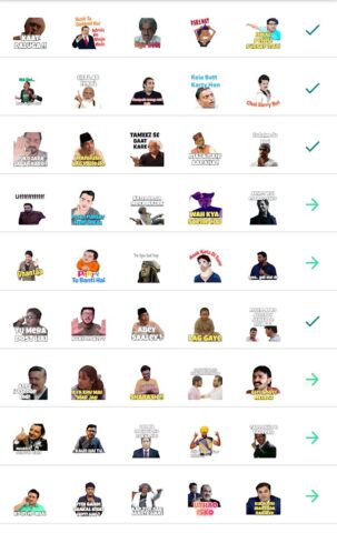 Hindi Funny Stickers WASticker для Android — скриншот 1