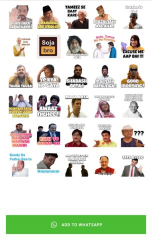 Hindi Funny Stickers WASticker для Android — скриншот 2