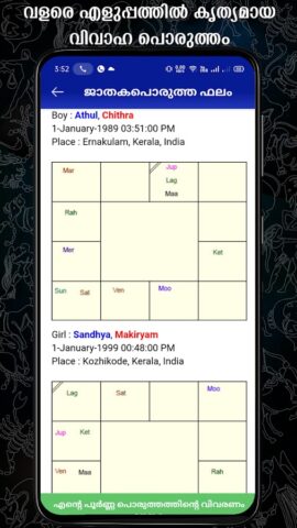 Horoscope in Malayalam : ജാതകം для Android — скриншот 5