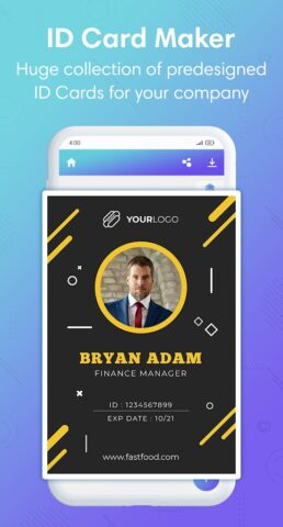 ID Card Maker — Employee ID для Android — скриншот 3