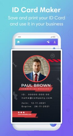 ID Card Maker — Employee ID для Android — скриншот 5
