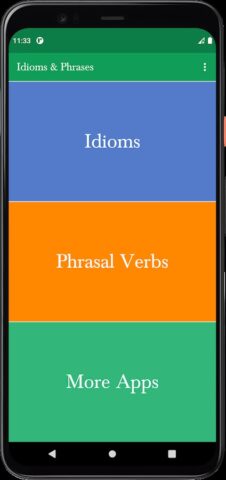 Idioms & Phrases with Meaning для Android — скриншот 1