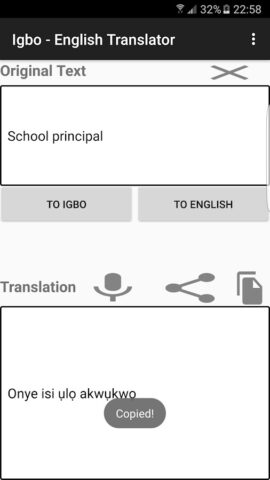 Igbo — English Translator для Android — скриншот 2