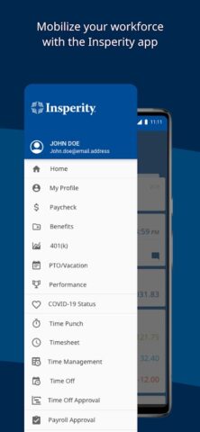 Insperity Mobile для Android — скриншот 1