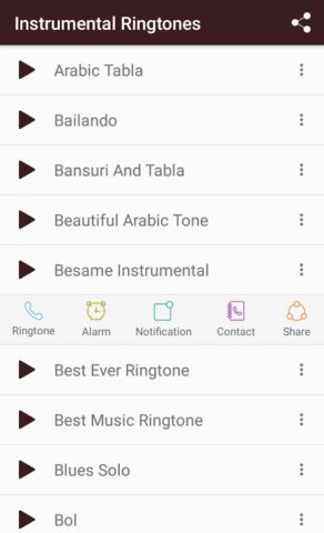 Instrumental Ringtones для Android — скриншот 1
