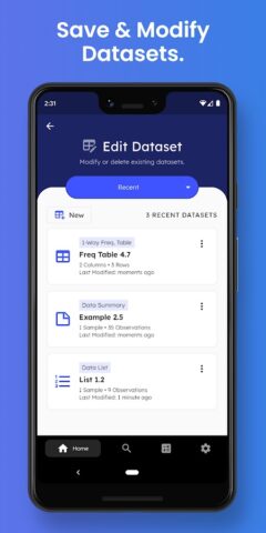 IntroStat — Statistics Solver для Android — скриншот 3