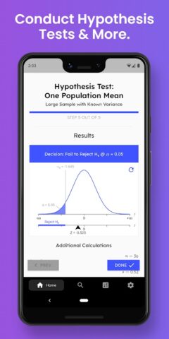 IntroStat — Statistics Solver для Android — скриншот 4