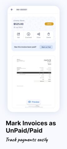 Invoice Generator — Zoho для Android — скриншот 3
