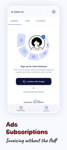 Invoice Generator — Zoho для Android — скриншот 4