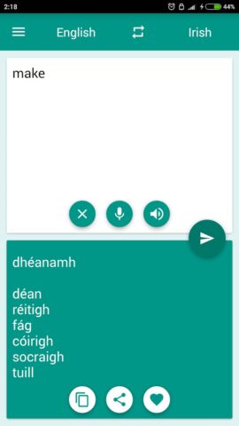 Irish-English Translator для Android — скриншот 3