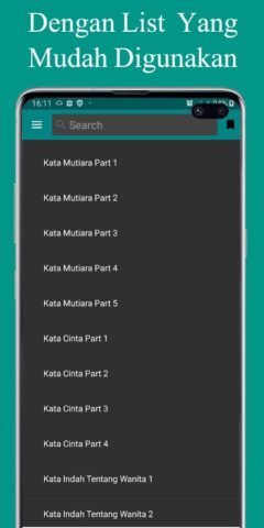 Kata Mutiara Cinta Bahasa Arab для Android — скриншот 1