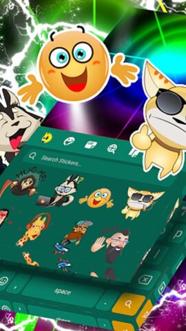 Keyboard With Sound Effects для Android — скриншот 2