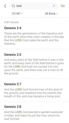 King James Bible — Verse+Audio для Android — скриншот 2