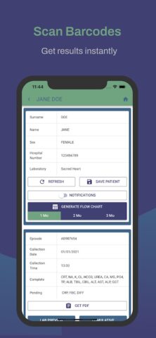 LabTrak Barcode Scanner для Android — скриншот 1