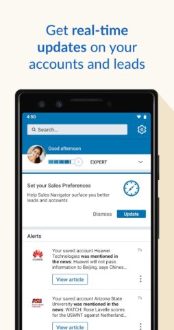 LinkedIn Sales Navigator для Android — скриншот 1