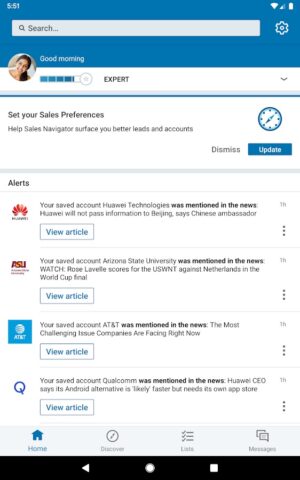 LinkedIn Sales Navigator для Android — скриншот 5