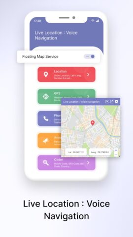 Live Location Voice Navigation для Android — скриншот 1