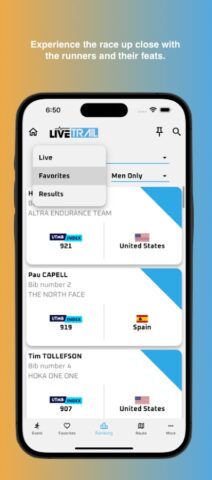 LiveTrail для Android — скриншот 3
