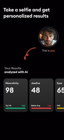 LooksMax AI — Get Your Rating для Android — скриншот 2