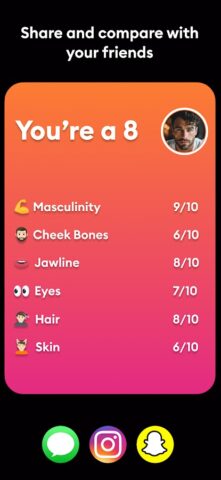 LooksMax AI — Get Your Rating для Android — скриншот 3