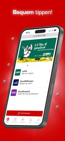 Lotterien App для Android — скриншот 1