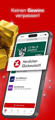 Lotterien App для Android — скриншот 3