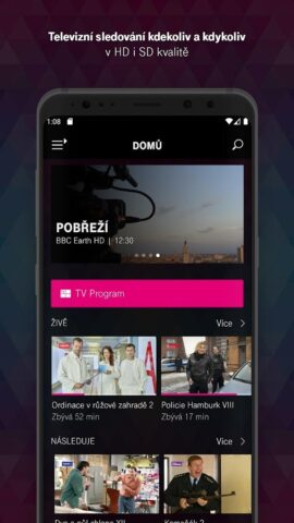 MAGENTA TV — CZ для Android — скриншот 1