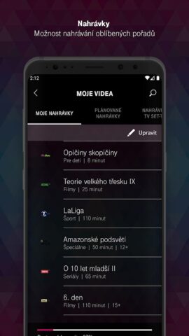 MAGENTA TV — CZ для Android — скриншот 3