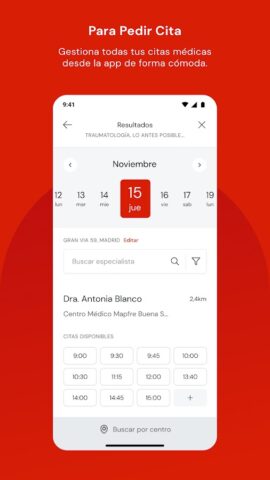 Mapfre Salud для Android — скриншот 3