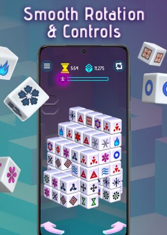 Mahjong Dimensions: 3D Puzzles для Android — скриншот 3