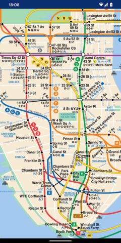 Map of NYC Subway для Android — скриншот 1