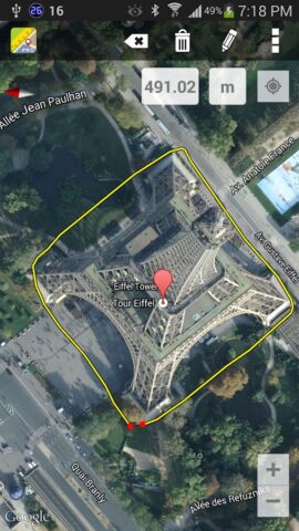 Правило карт (Maps Ruler) для Android — скриншот 1